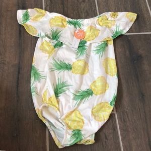 Pineapple romper NWT! Bailey’s Bloosoms.